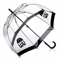 Fulton Birdcage Clear Dome Umbrella - Printed Promotional | MOQ 24 | Corporate Branding Available