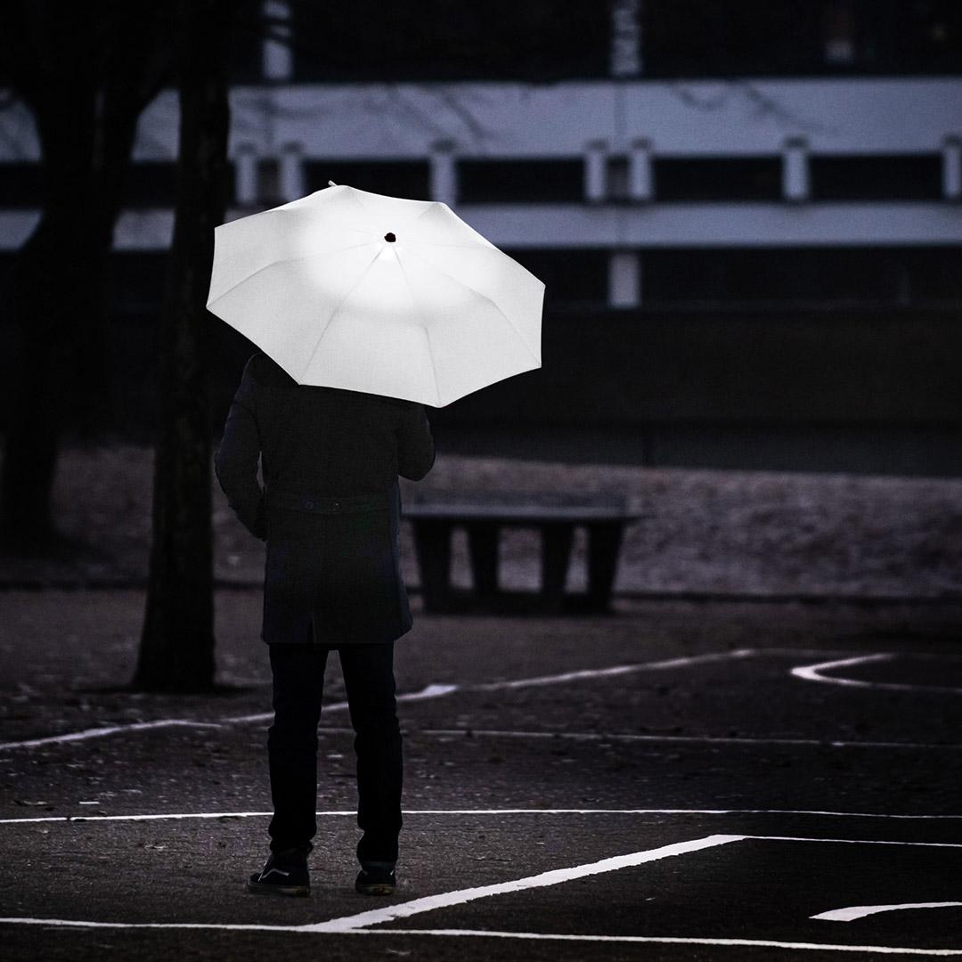 Oversize FARE Skylight Folding Umbrella | 6 Colours | 105cm Canopy | Custom Print