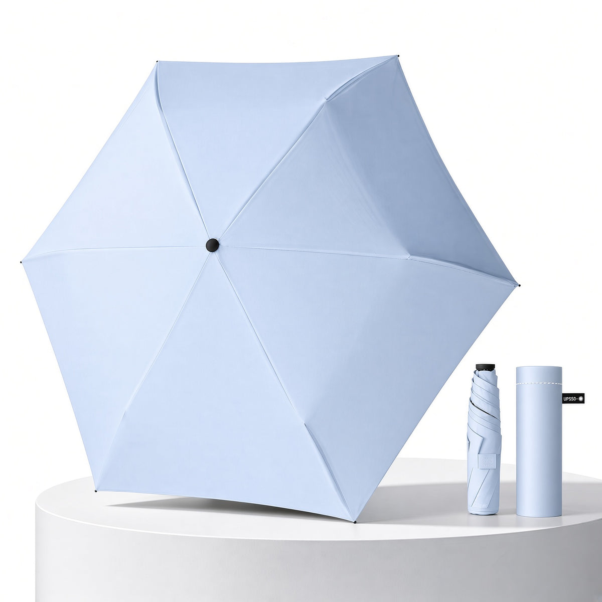 UW UPF 50+ Lightest Slimline Travel Umbrella | Just 150g | Sun & Rain Protection | 91cm Canopy