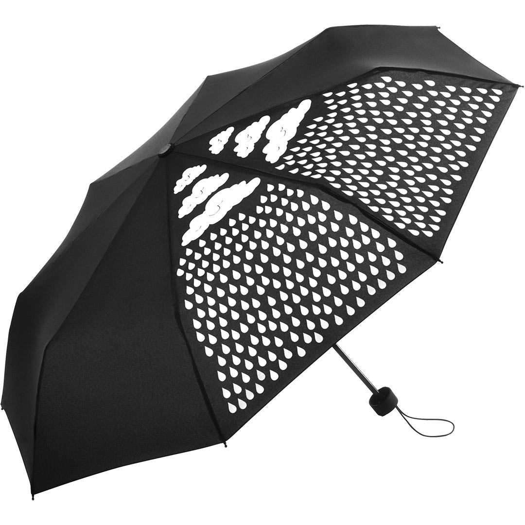 Colormagic Folding Umbrella | Black | 98cm Canopy | Custom Print