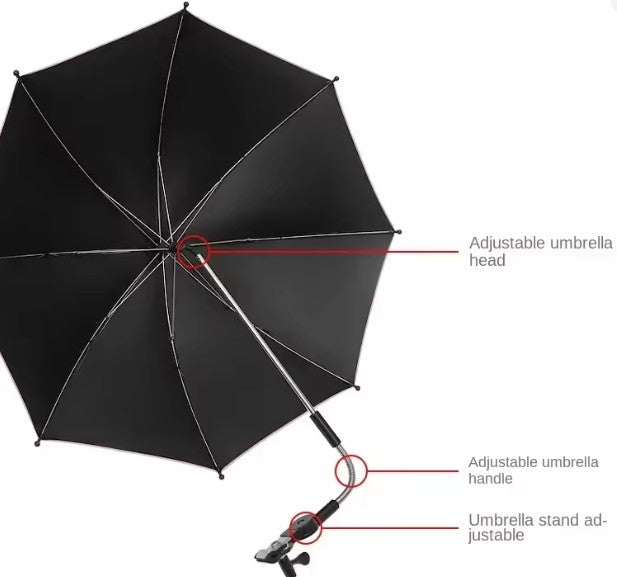 Children's Buggy Parasol Umbrella with Clamp