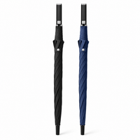 Business Fibreglass Auto Windproof Golf Umbrella | 134cm Canopy | Colour-Match Sleeve