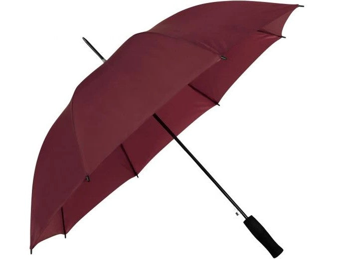 Small Golf Umbrella - Burgundy | EVA Foam Handle | Auto Open | 102cm Canopy