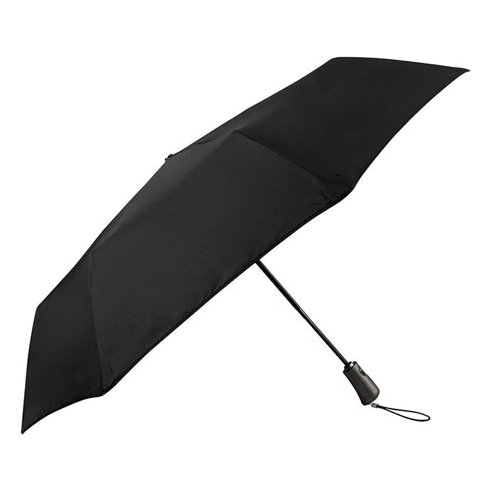 Totes ECO X-tra Strong Plus AOC Umbrella - Black | UPF 50+ UV Protection | Anti-Microbial Handle