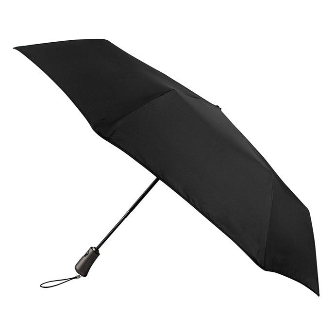 Totes ECO X-tra Strong Plus Auto Open And Close Umbrella - Black - Umbrellaworld