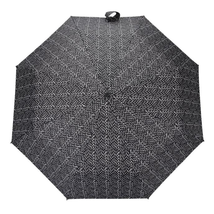 Totes ECO Wind Resistant 'X-tra Strong' AOC Umbrella - Black & White Drops