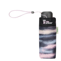 Totes ECO Tiny X-tra Strong Folding Umbrella - Mini Striped Clouds - additional view - Umbrella World