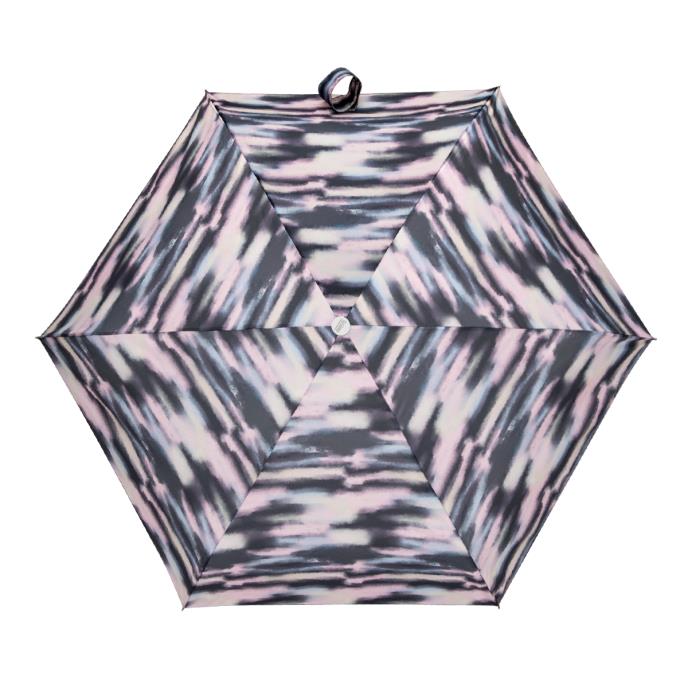 Totes ECO Tiny X-tra Strong Folding Umbrella - Mini Striped Clouds - detail view - Umbrella World
