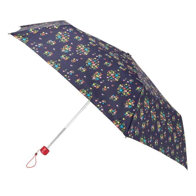 Totes ECO Tiny X-tra Strong 5 Section Folding Umbrella - Mini Flower Stems