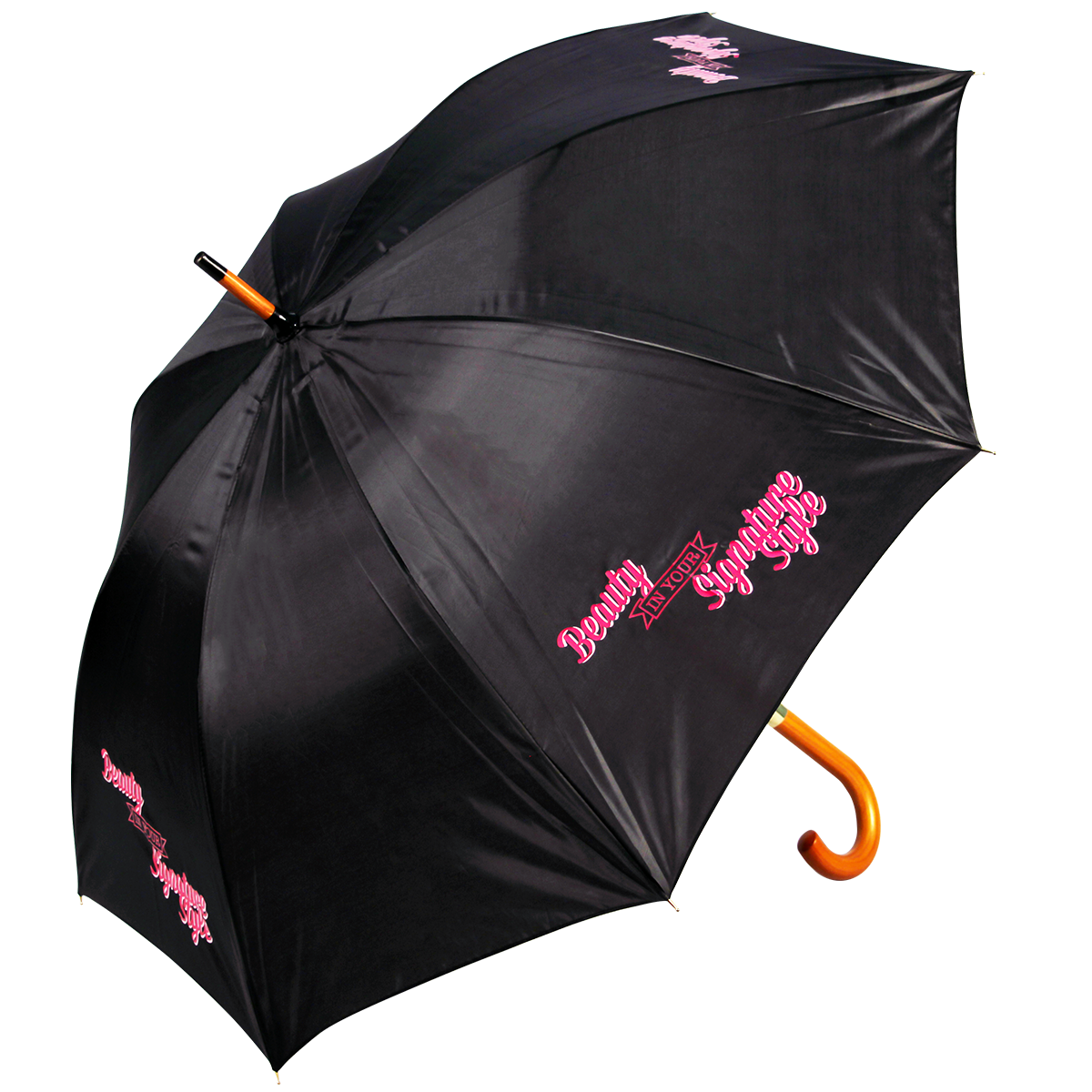 Corporate Wood Walking Walking Length Umbrella - Promotional Advertising Umbrella - Umbrellaworld