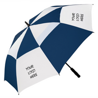 Supervent Auto Golf Umbrella - Printed 1 Colour to 4 Panels - 24pcs