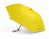 UW UPF 50+ Compact Flat Travel Umbrella | Sun &amp; Rain Protection | 93cm Canopy | Just 173g