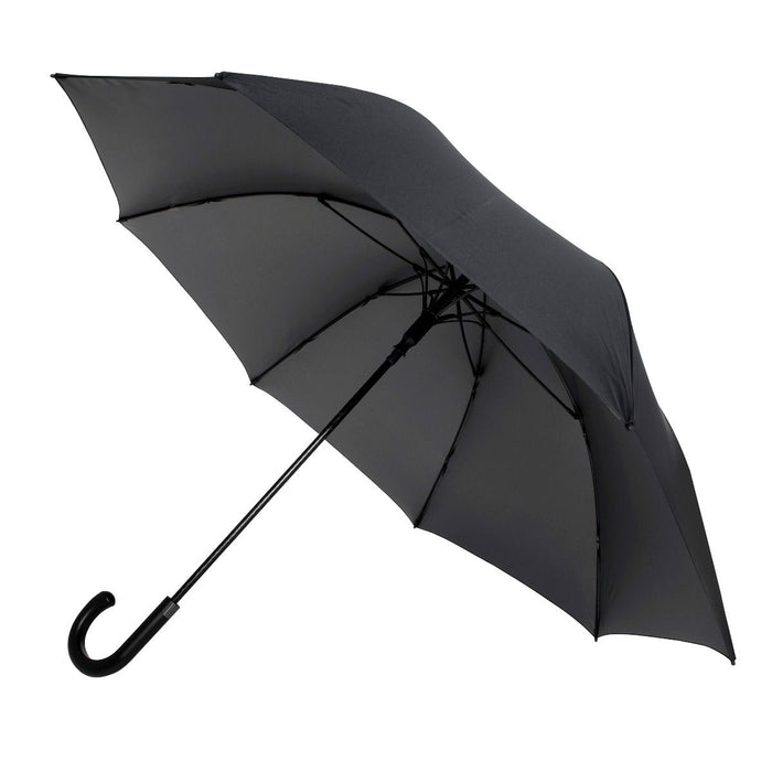 The Zeta Pro Auto Large City Walking Length Umbrella - Black - Umbrellaworld