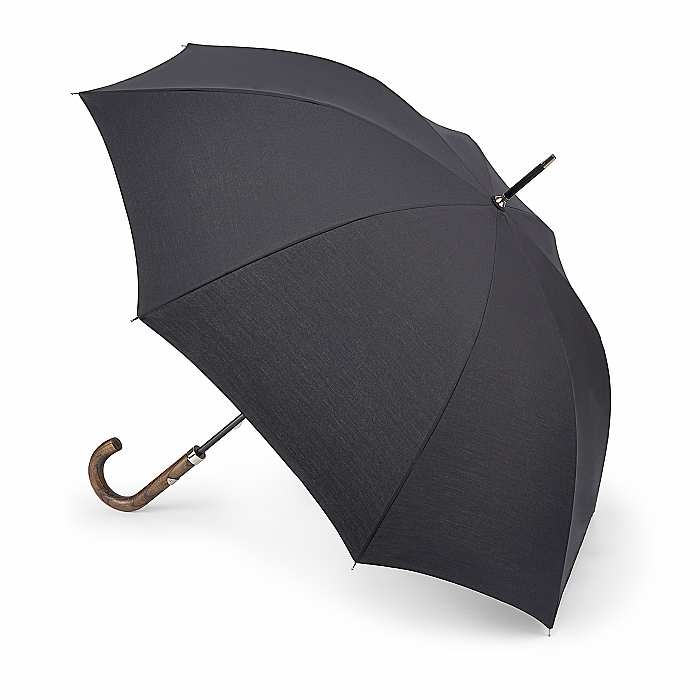 Fulton Hampstead Luxury High Performance Black Walking Umbrella - Umbrellaworld