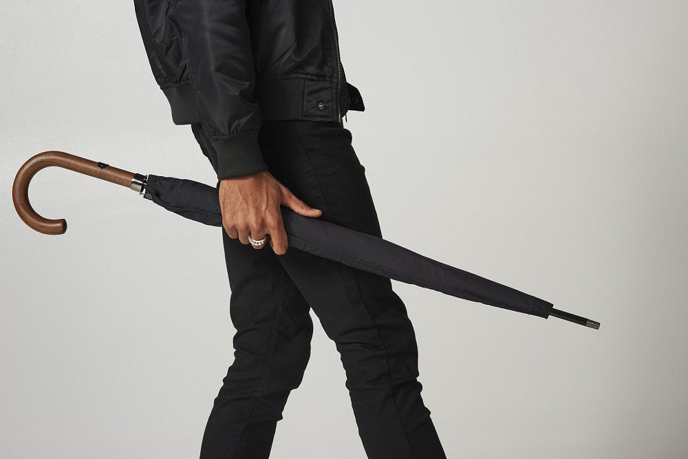Fulton Mayfair, High Performance, Black, Gents Walking Umbrella - Umbrellaworld