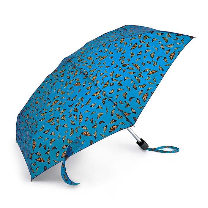 Fulton 'Tiny' Compact Folding Umbrella - Monarch Butterflies - Umbrellaworld