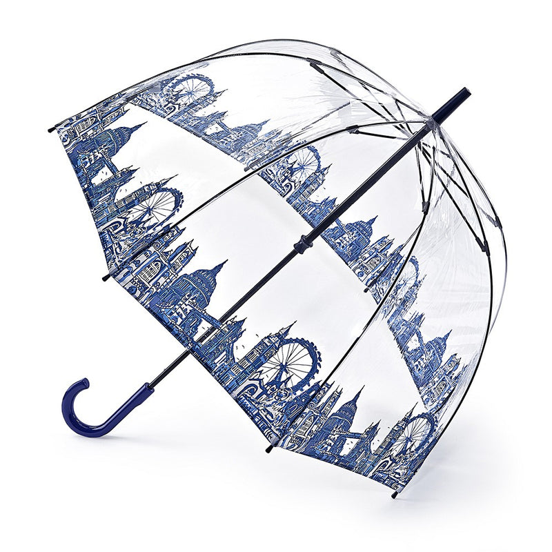 Fulton Birdcage Clear Dome Umbrella - London Icons - Umbrellaworld