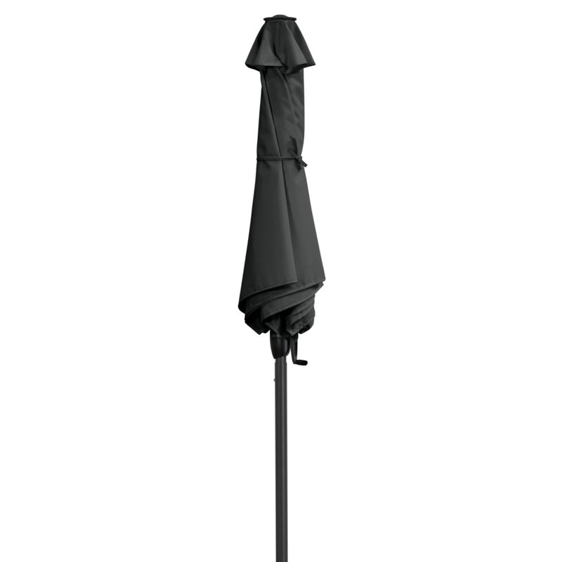 Doppler Basic Lift Neo – Ombrellone Regolabile In Altezza, 180 Cm Diametro, Antracite, Protezione UPF 50+