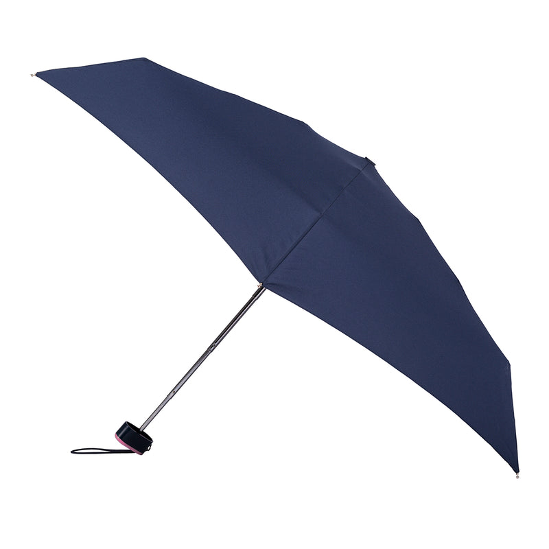 Totes ECO Miniflat 5 Section Folding Umbrella - Navy - Umbrellaworld