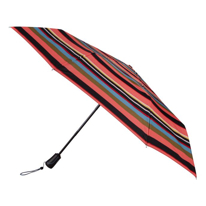 Totes ECO Wind Resistant 'X-tra Strong' AOC Umbrella - Muted Stripe Print - Umbrellaworld