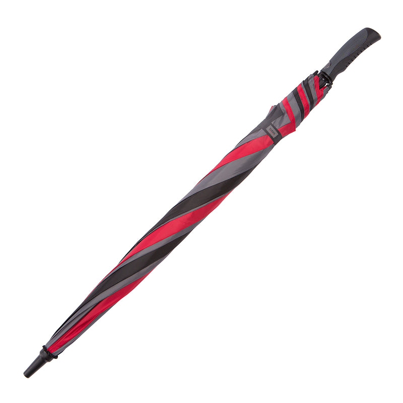 Totes Multigore Auto Golf Umbrella - Red/Black/Grey - Umbrellaworld