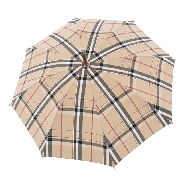 Chestnut Oxford Check - Bespoke umbrella