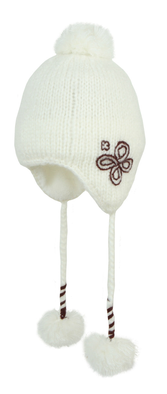 Barts Ladies 'Sunny Inka' White Knitted Winter Hat - Umbrellaworld