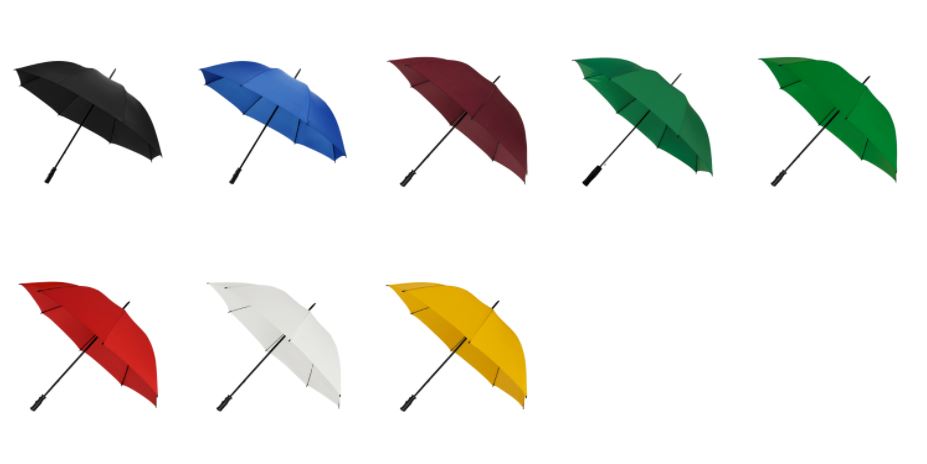 BudgetStorm Plus Golf Umbrella - Promotional Umbrella in Various Colourways - Umbrellaworld