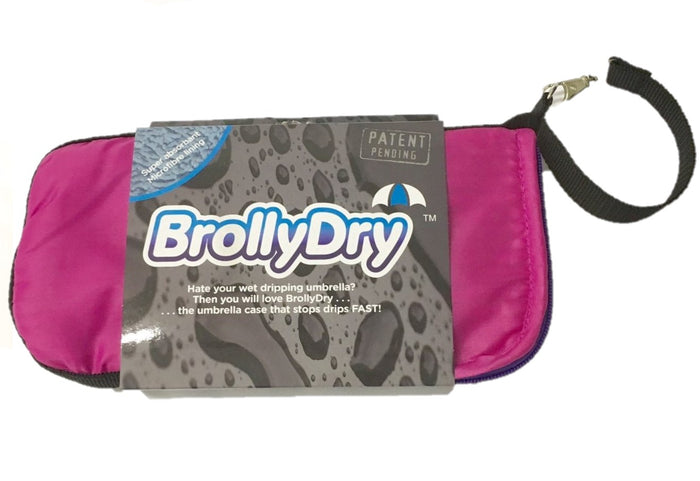 BrollyDry Folding Umbrella Case - Hot Pink - Umbrellaworld