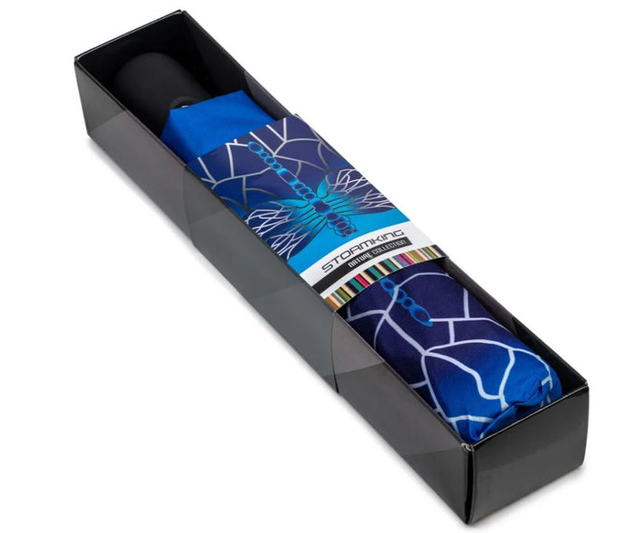 Storm King Auto Folding Nature Umbrella - Stained Glass Dragonfly - Umbrellaworld