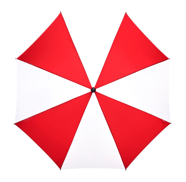 The Mirage Wind Resistant Golf Umbrella - 2 Tone Red White - Umbrellaworld