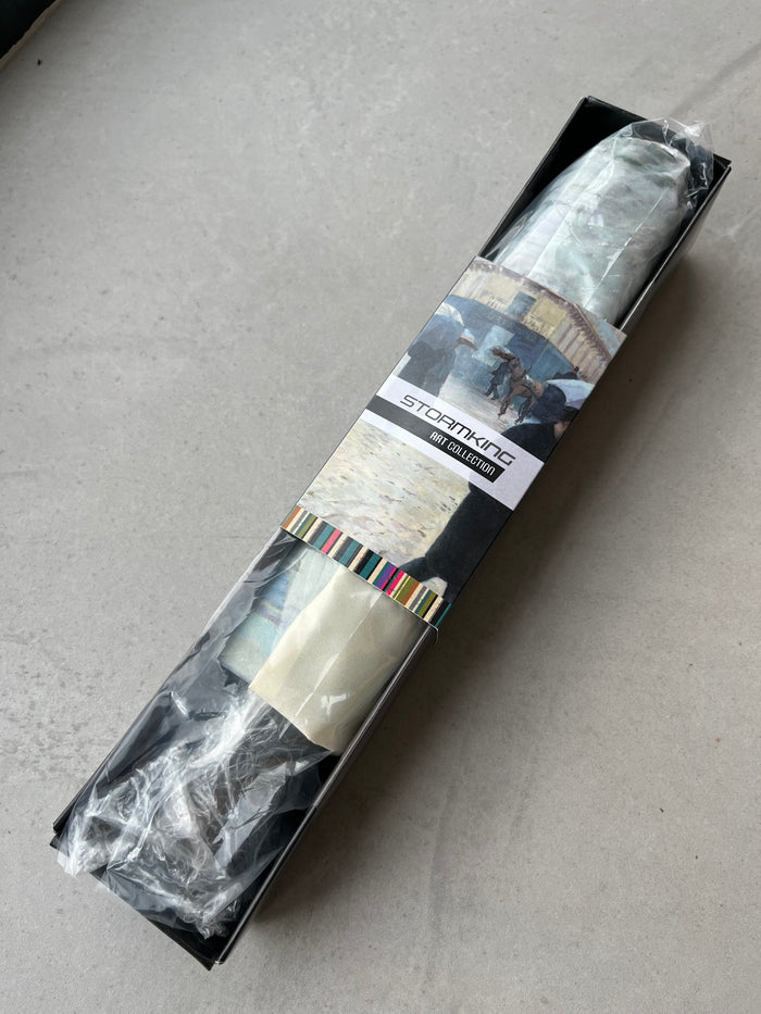 Storm King Auto Folding Artist Umbrella - Caillebotte Rainy Day In Paris - Umbrellaworld