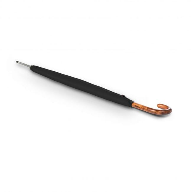 Knirps T.771 Gents Wood Hook Handle Classic Long Umbrella - Umbrellaworld