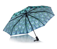Storm King Auto Folding Nature Umbrella - Peacock - Umbrellaworld