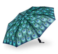 Storm King Auto Folding Nature Umbrella - Peacock - Umbrellaworld