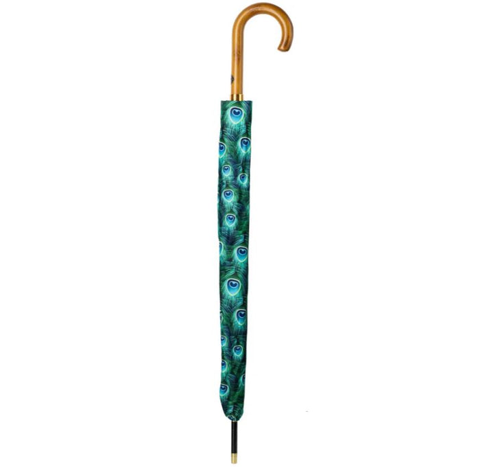 Storm King Auto Walking Nature Umbrella - Peacock - Umbrellaworld