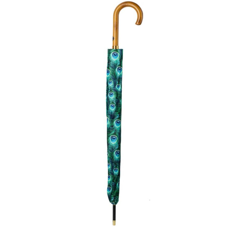 Storm King Auto Walking Nature Umbrella - Peacock - Umbrellaworld