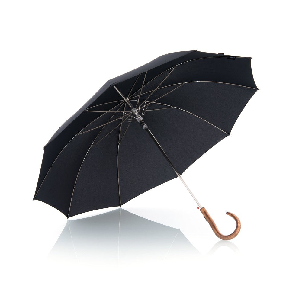 Knirps S.770 Gents Maple Wood Hook Handle Classic Umbrella - Umbrellaworld