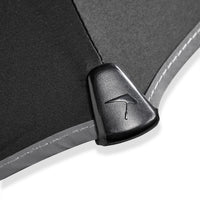 Senz Manual Folding Windproof Umbrella - Pure Black Reflective - Umbrellaworld