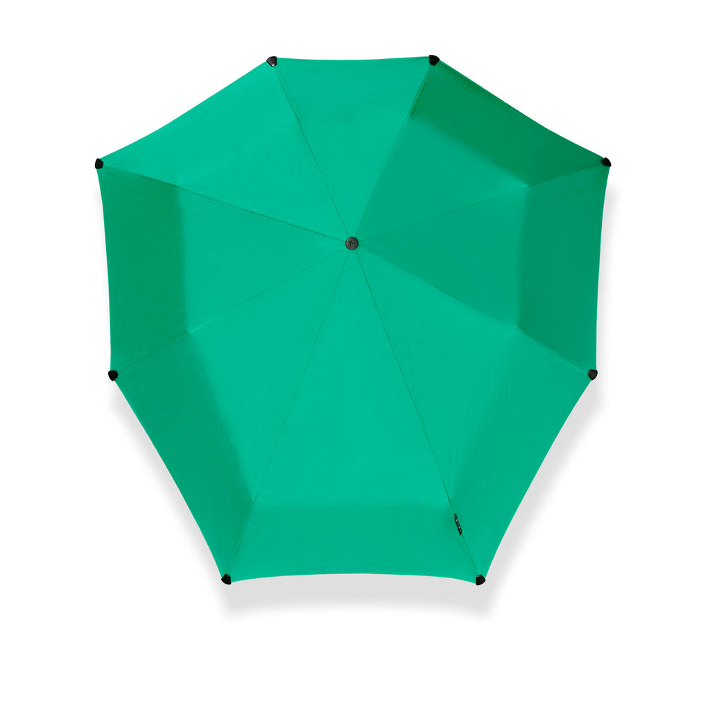 Senz Manual Folding Windproof Umbrella - Aqua Green - Umbrellaworld