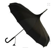 Ladies Olivia Pagoda Walking Umbrella - Black