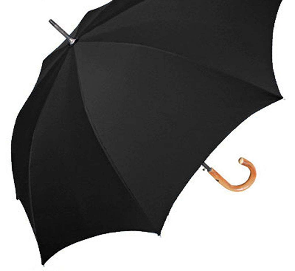 Bugatti Knight Luxury Handmade Auto Walking Umbrella - Black