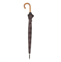 Bugatti Doorman Golf Umbrella with Chestnut Handle - Check - Umbrellaworld