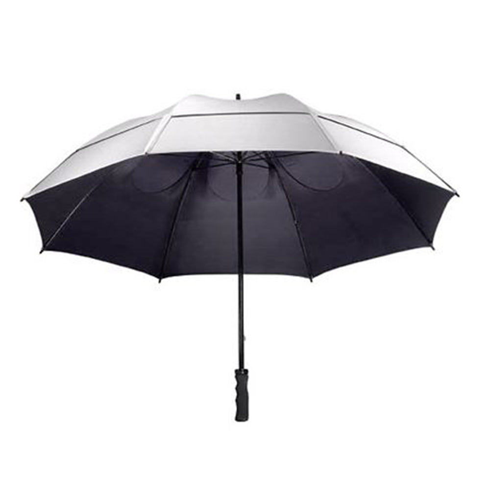 GustBuster UV Protective SunBuster Golf Umbrella - Silver - Umbrellaworld