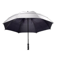 GustBuster UV Protective SunBuster Golf Umbrella - Silver - Umbrellaworld