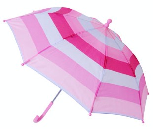 Children's Patterned Striped Pink Umbrella - Umbrellaworld