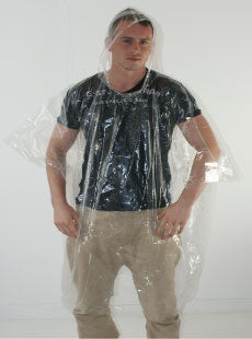 EMERGENCY Hooded PVC Raincoat Poncho - Umbrellaworld