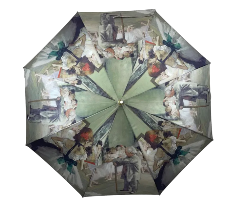 Storm King Auto Folding Artist Umbrella - Degas Ballet Class - Umbrellaworld