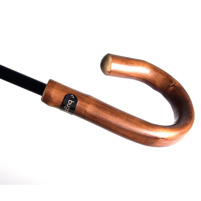 Bugatti Doorman Golf Umbrella with Chestnut Handle - Check - Umbrellaworld