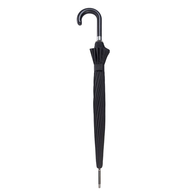 Doppler 'Liverpool' Auto 16 Rib Walking Umbrella - Leatherette Handle